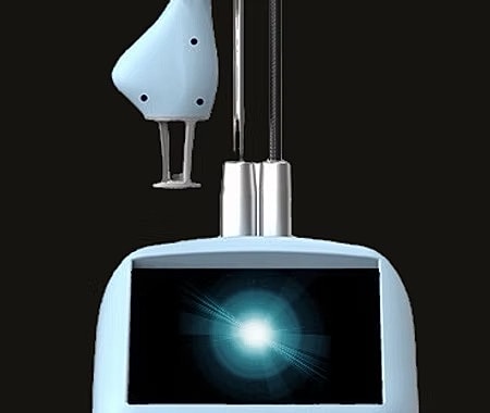 Medical device with light source and attachments.