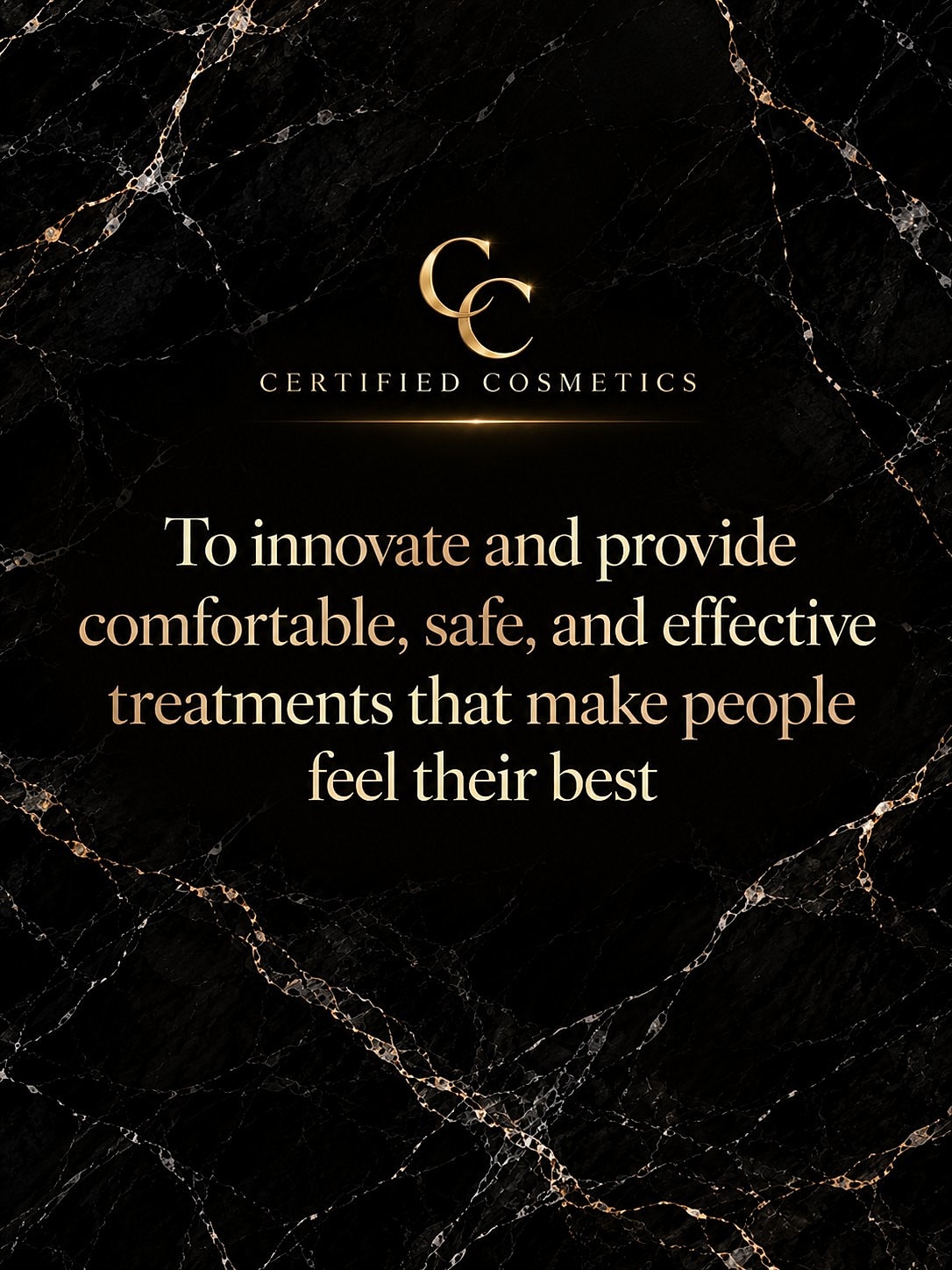 Certified Cosmetics: Innovative, safe, effective aesthetic treatments.