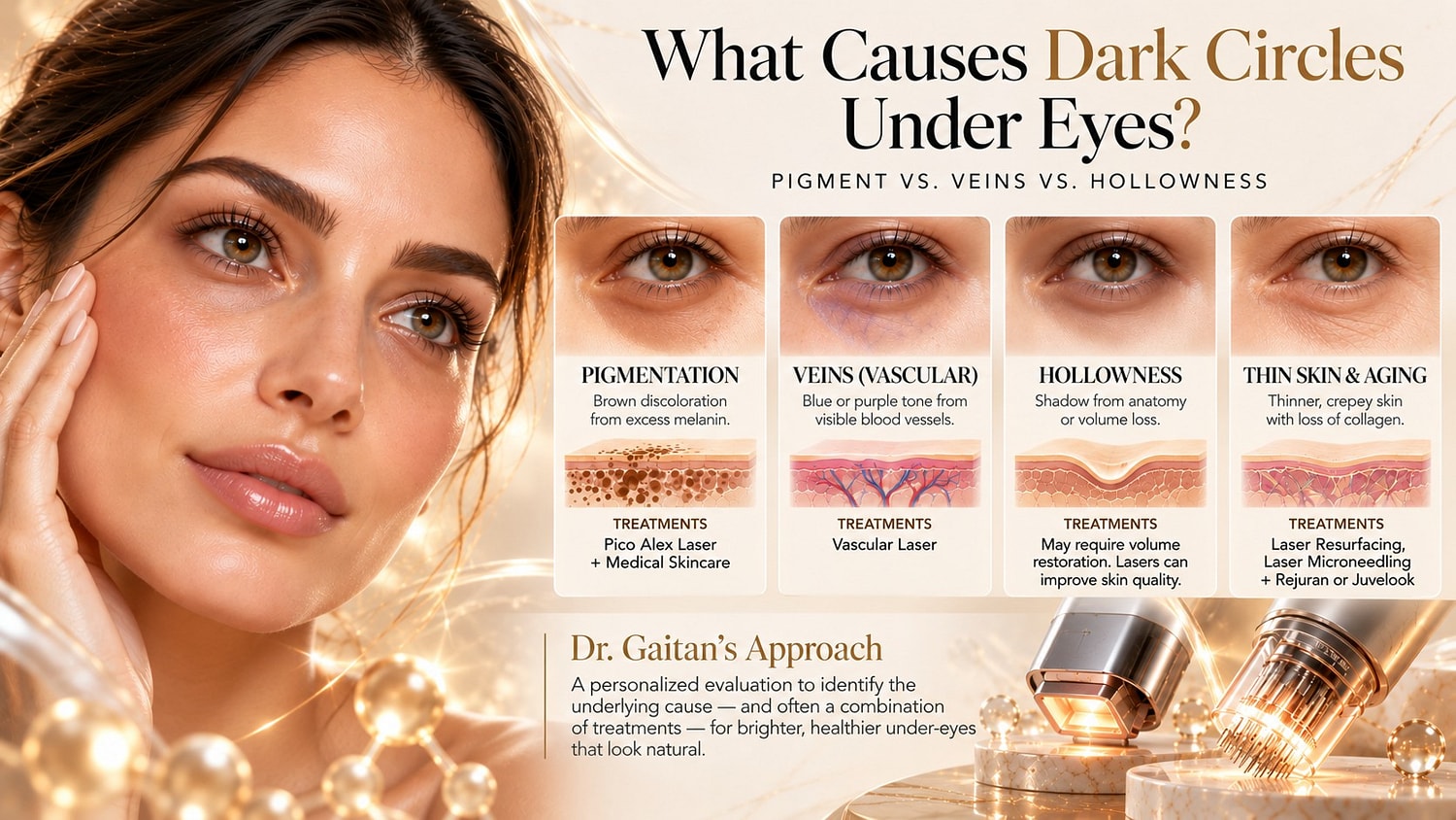 Causes and treatments for dark circles under eyes