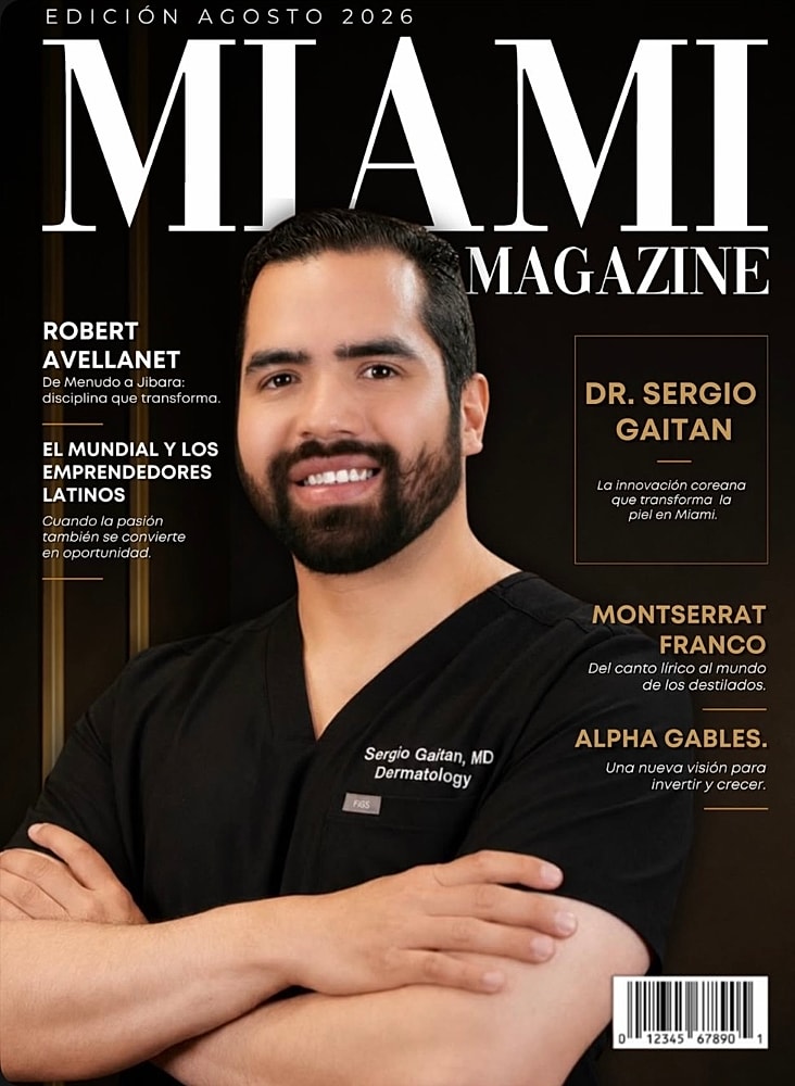 Miami Magazine cover featuring Dr. Sergio Gaitan.