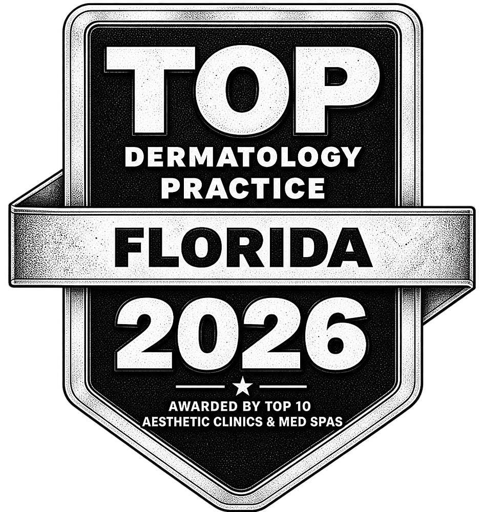 Top Dermatology Practice Florida 2026 award badge